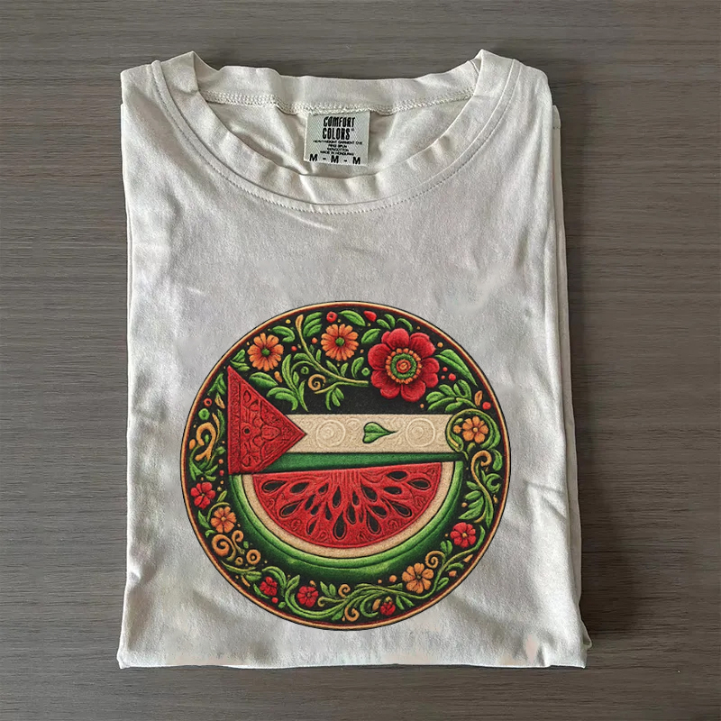 Palestine flag watermelon T-shirt
