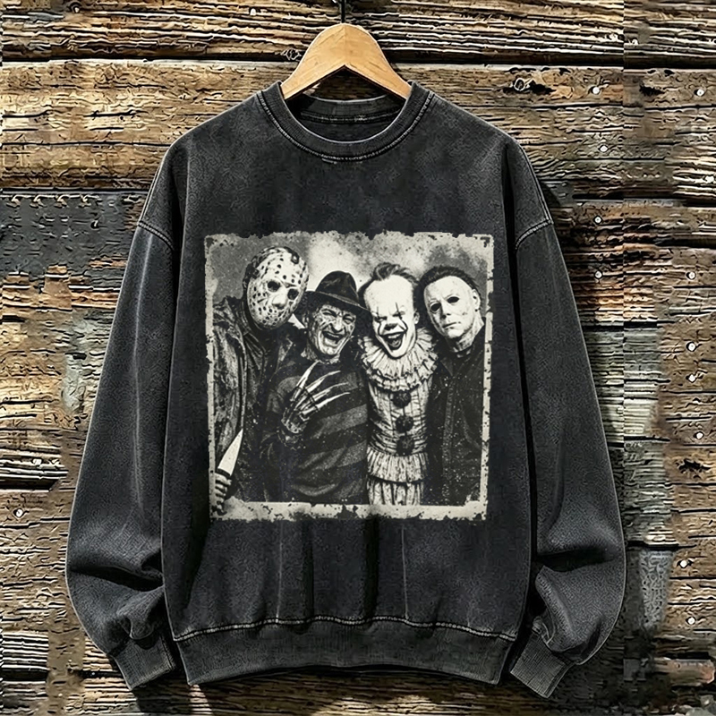 Vintage Horror Characters Sweatshirt