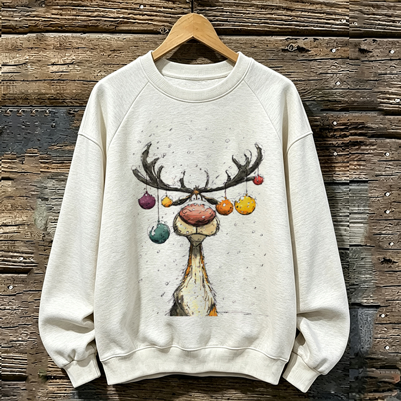 Cute Reindeer Christmas Sweatshirt