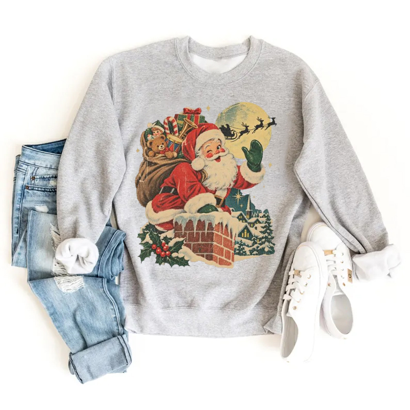 Vintage Santa Claus Christmas Sweatshirt