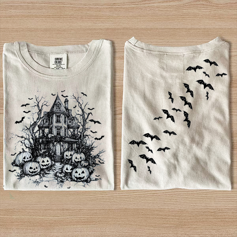 Halloween Retro Scary Bats T-Shirt