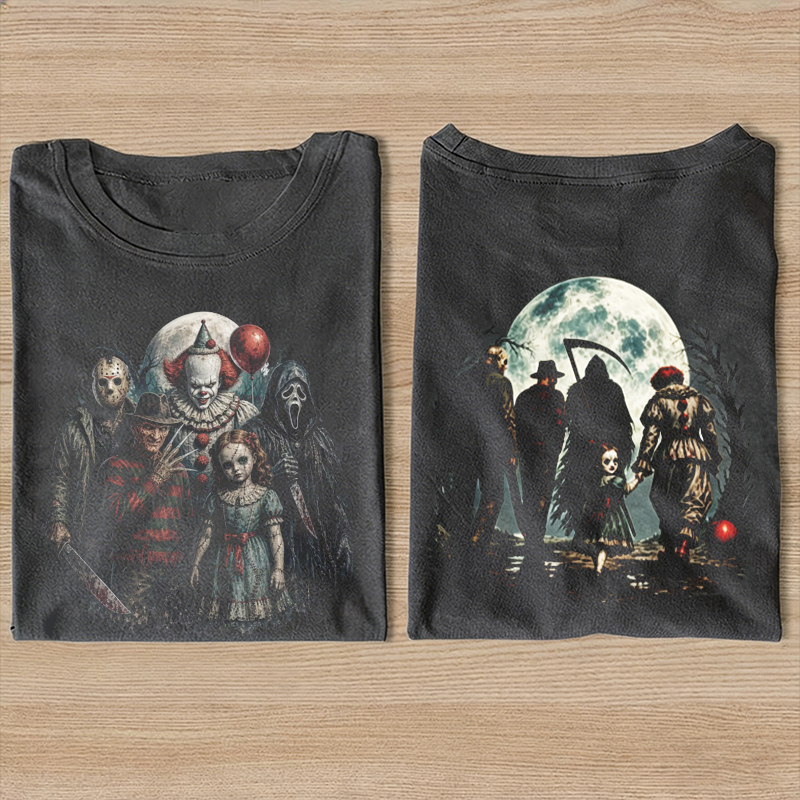 Classic Horror Icons Halloween T-shirt