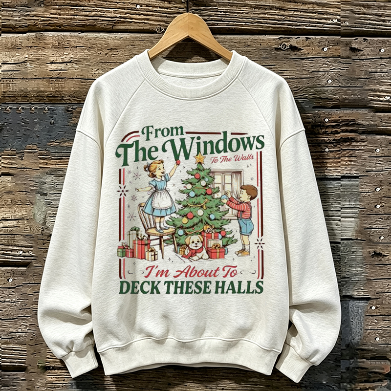 Vintage Holiday Casual Christmas Sweatshirt