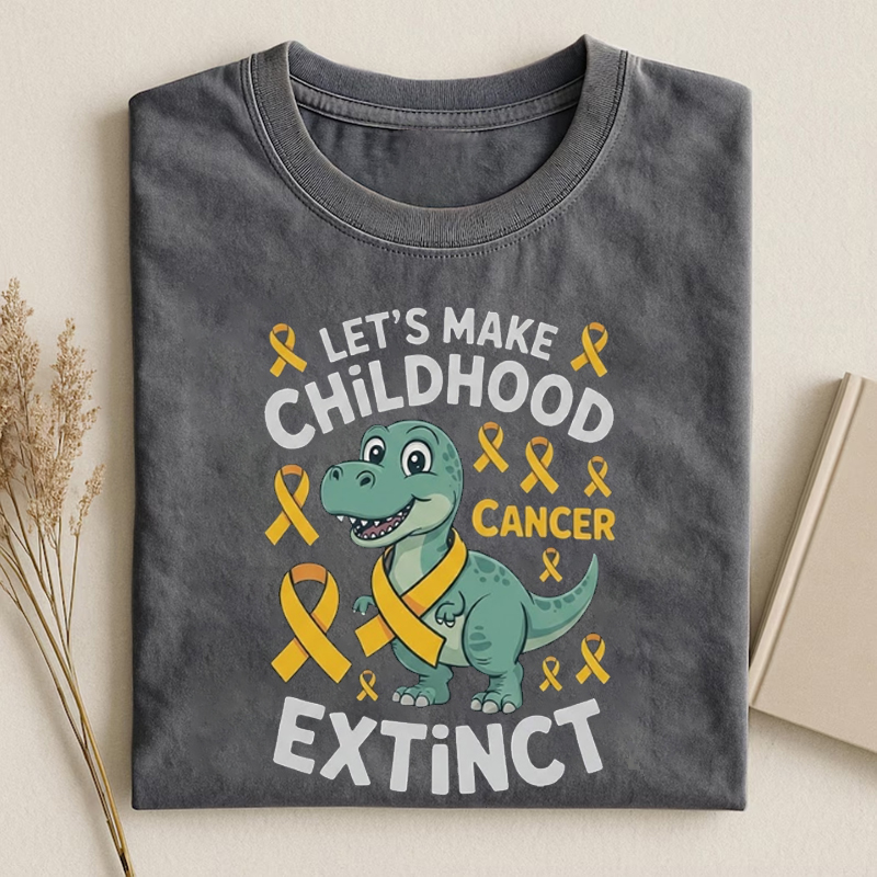Childhood Cancer Dinosaur Cute Classic T-shirt