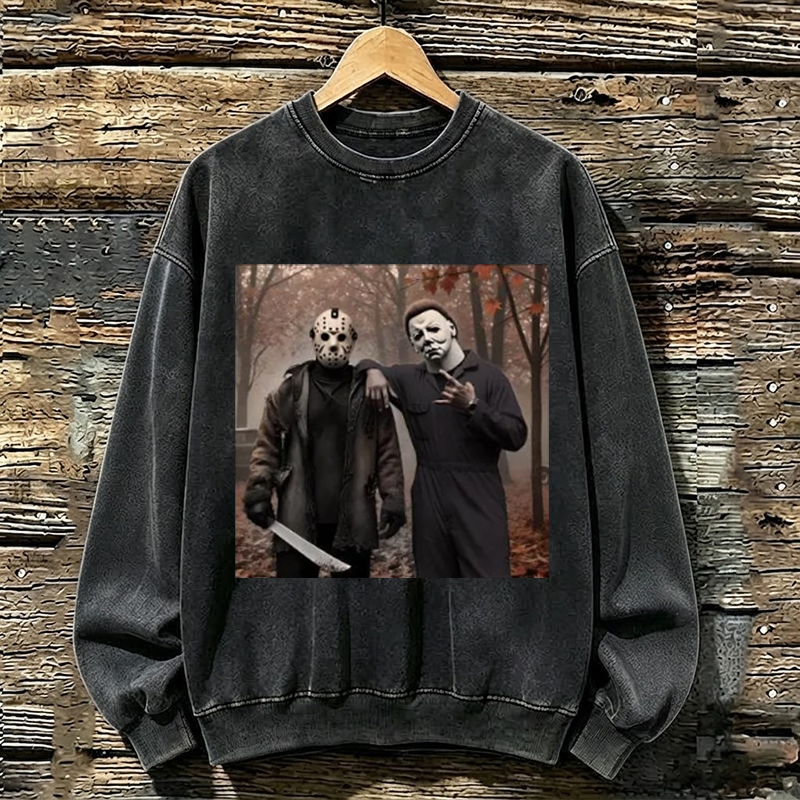 Vintage Horror Characters Friend Sweatshirt