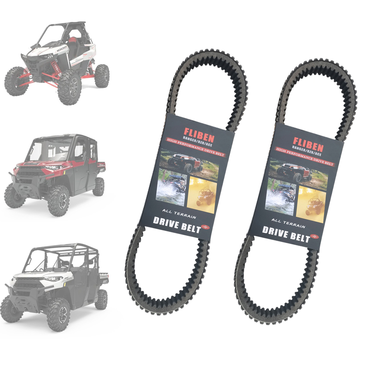 2PCS Polaris Clutch Drive Belt for Ranger XP 1000 2018-2019, RZR Turbo XP 2016-2019 #3211186 