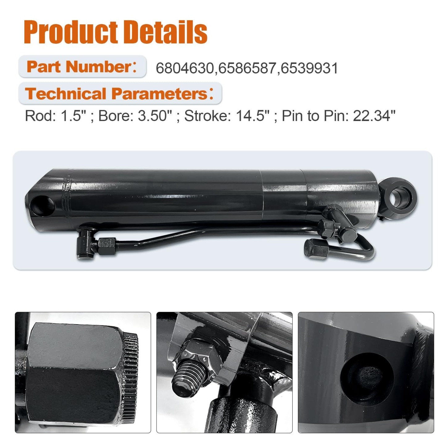 6804630 Hydraulic Tilt Cylinder Cylinder for Bobcat Skid Steer Loaders 753 763 773 7753 S130 T140