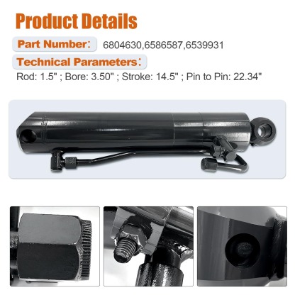 6804630 Hydraulic Tilt Cylinder Cylinder for Bobcat Skid Steer Loaders 753 763 773 7753 S130 T140