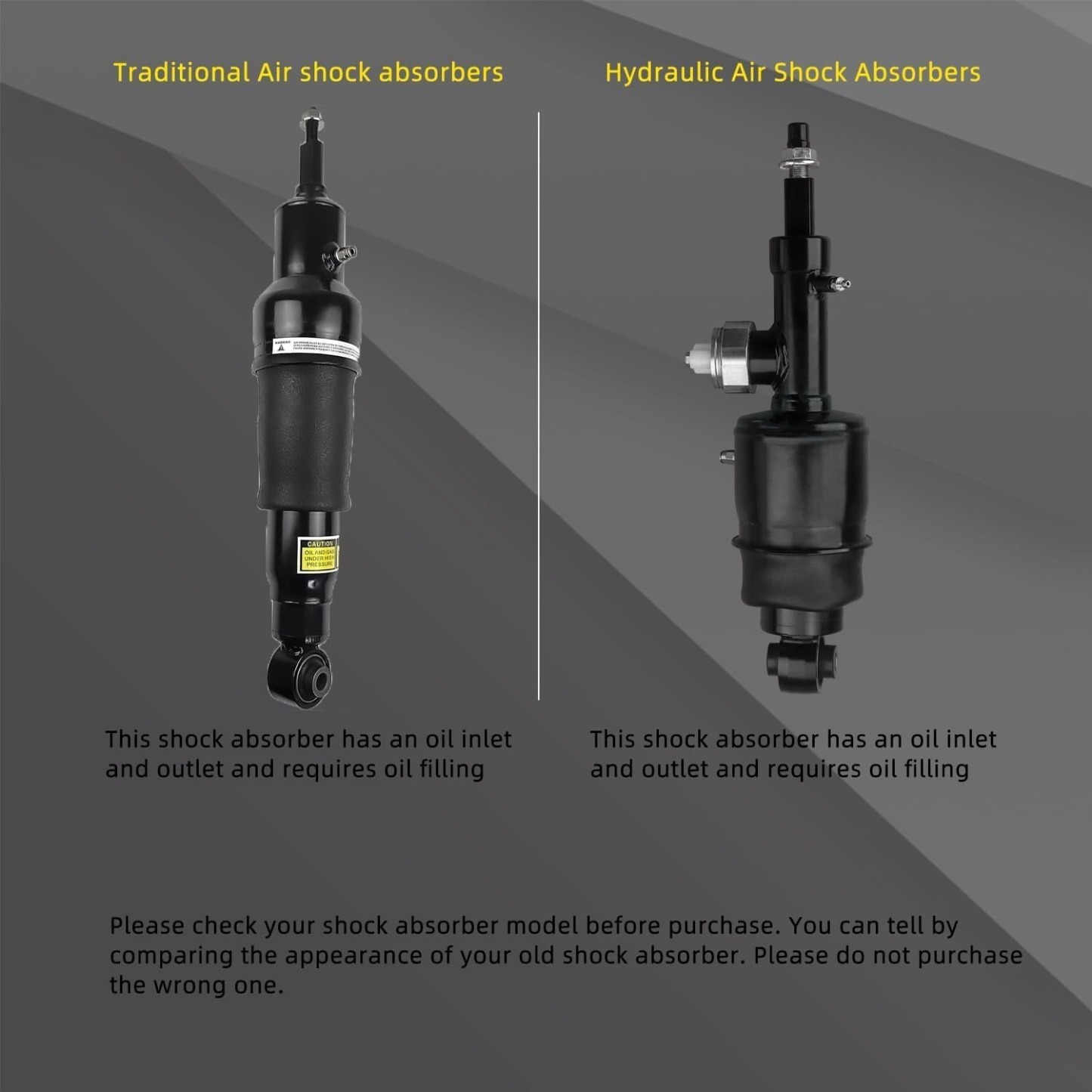 E6210-1LA8A 2 PCS Rear Air Shock Absorber Compatible with Infiniti QX56 2011-2013,QX80 2014-2021