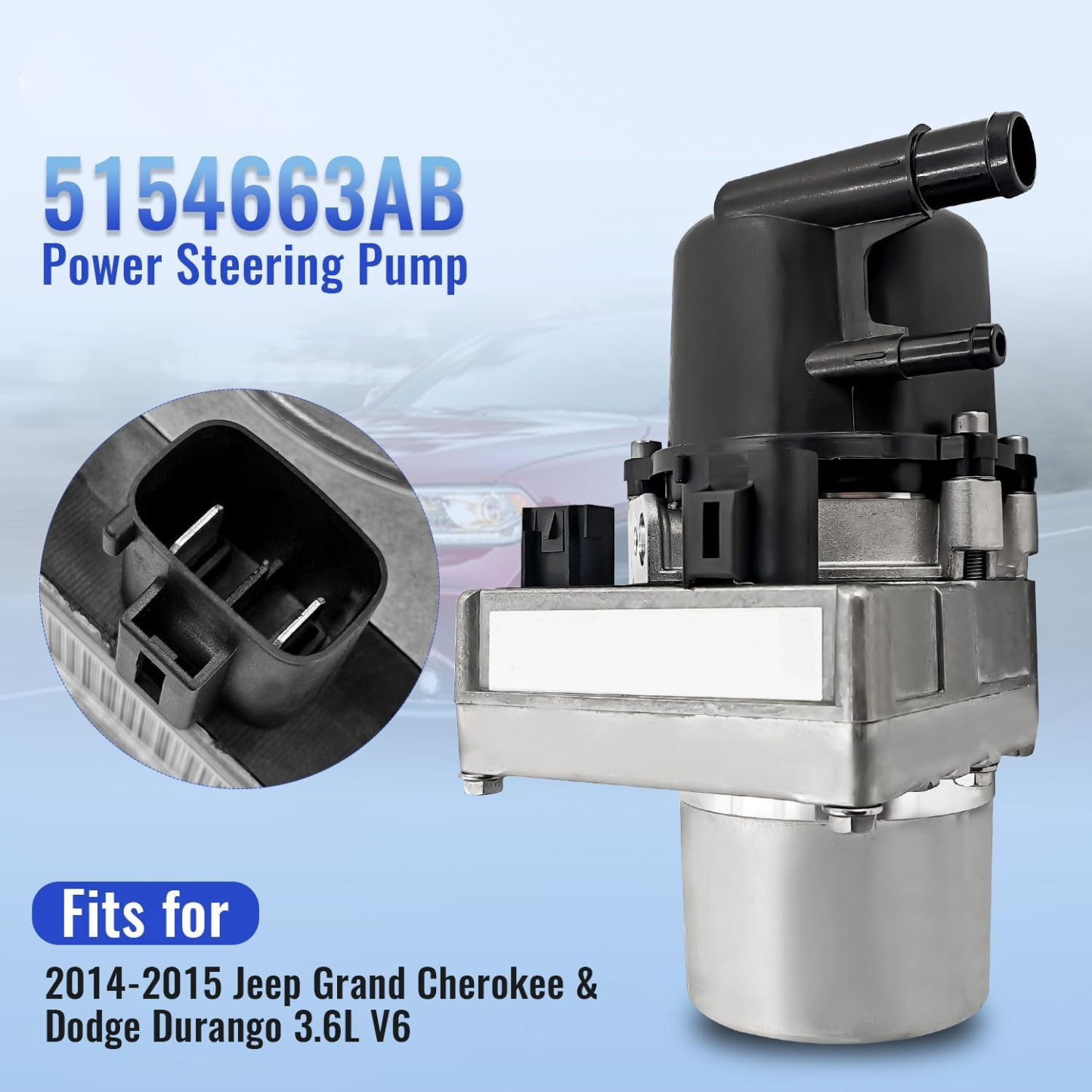 5154663AB Power Steering Pump Fits for 2014-2015 Jeep Grand Cherokee & Dodge Durango 3.6L V6