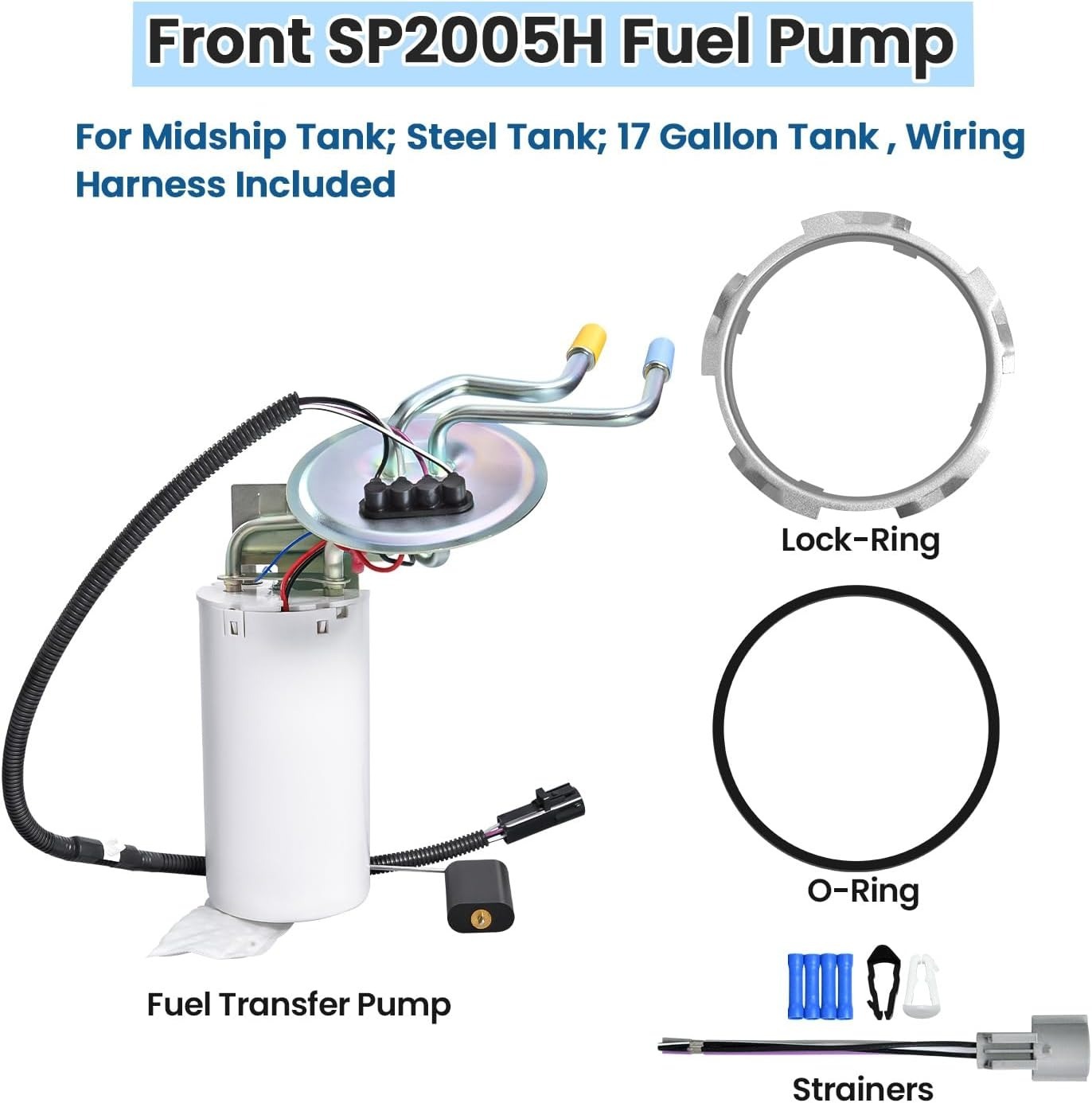 Front & Rear Fuel Pump Assembly Fits 1992-1997 Ford F-150 F-250 F-350 SP2005H SP2007H
