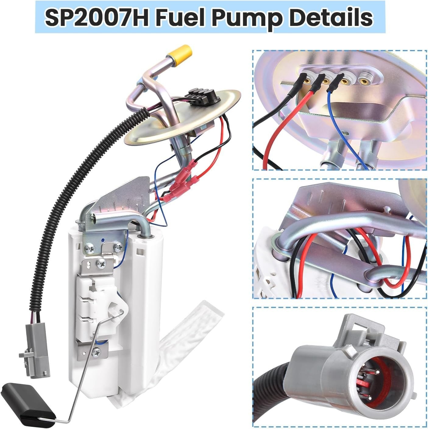 Front & Rear Fuel Pump Assembly Fits 1992-1997 Ford F-150 F-250 F-350 SP2005H SP2007H