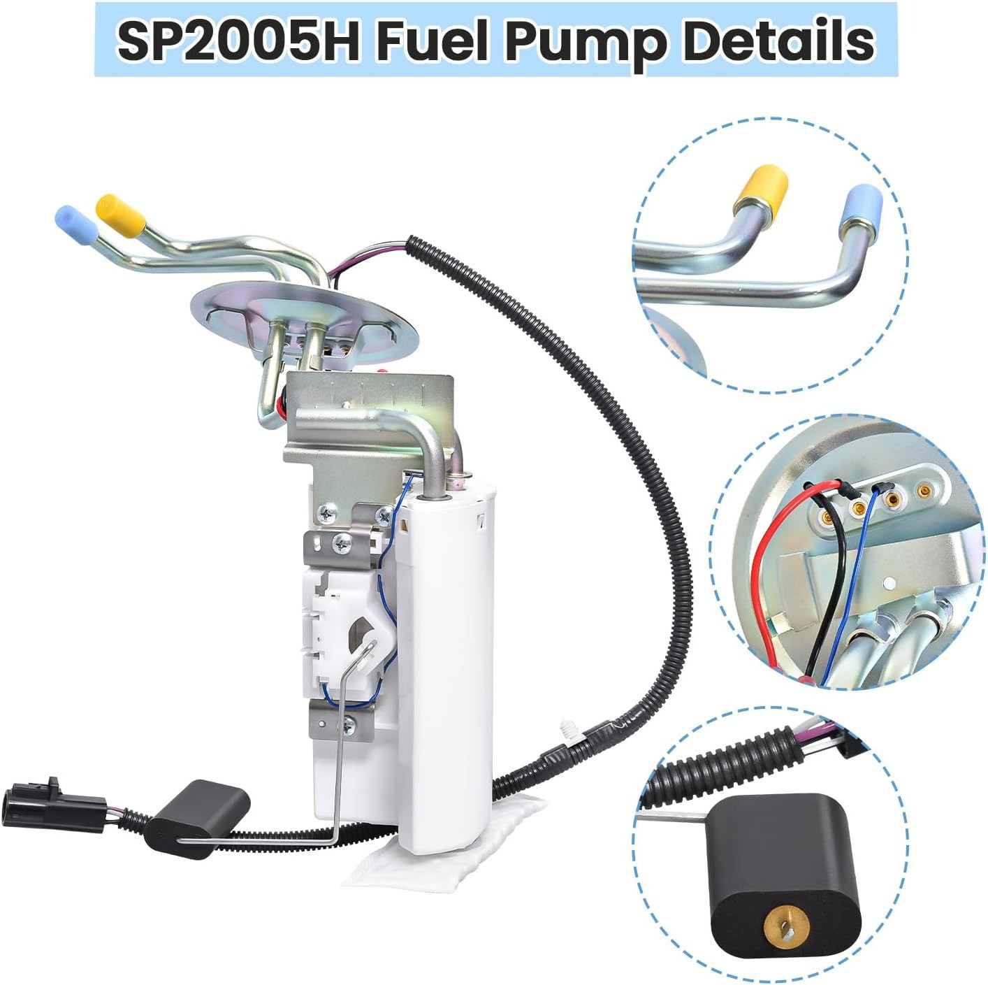 Front & Rear Fuel Pump Assembly Fits 1992-1997 Ford F-150 F-250 F-350 SP2005H SP2007H