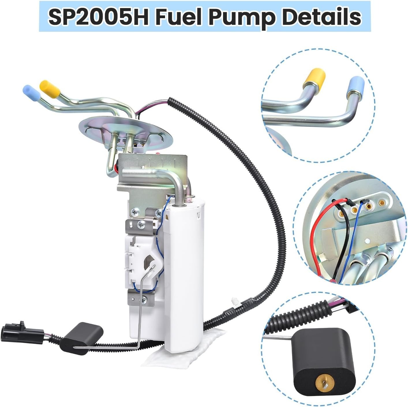 Front & Rear Fuel Pump Assembly Fits 1992-1997 Ford F-150 F-250 F-350 SP2005H SP2007H