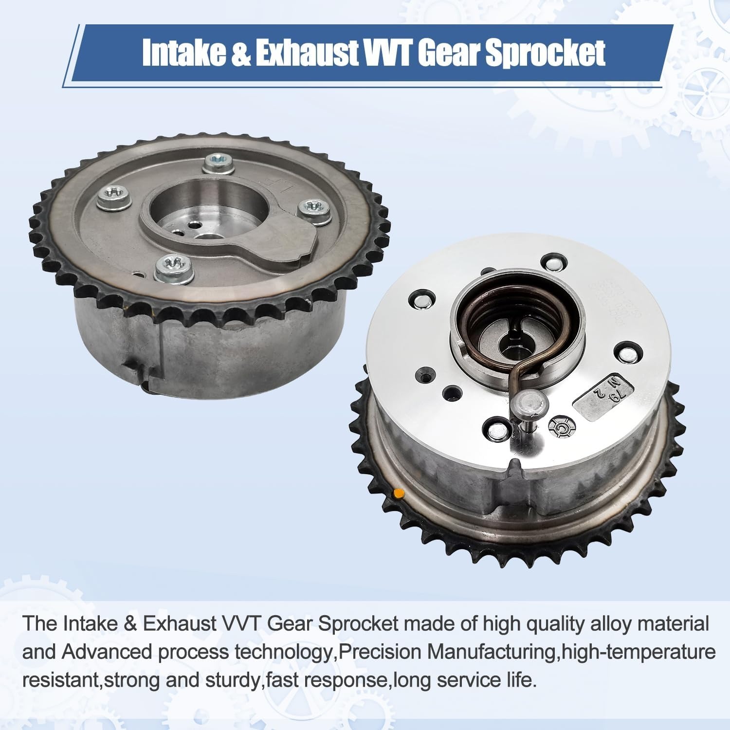 24321-2G111 Timing Chain Kit Oil Pump Gear with 2PCS VVT Gear Sprocket Fit for 2010-2014 Hyundai Sonata