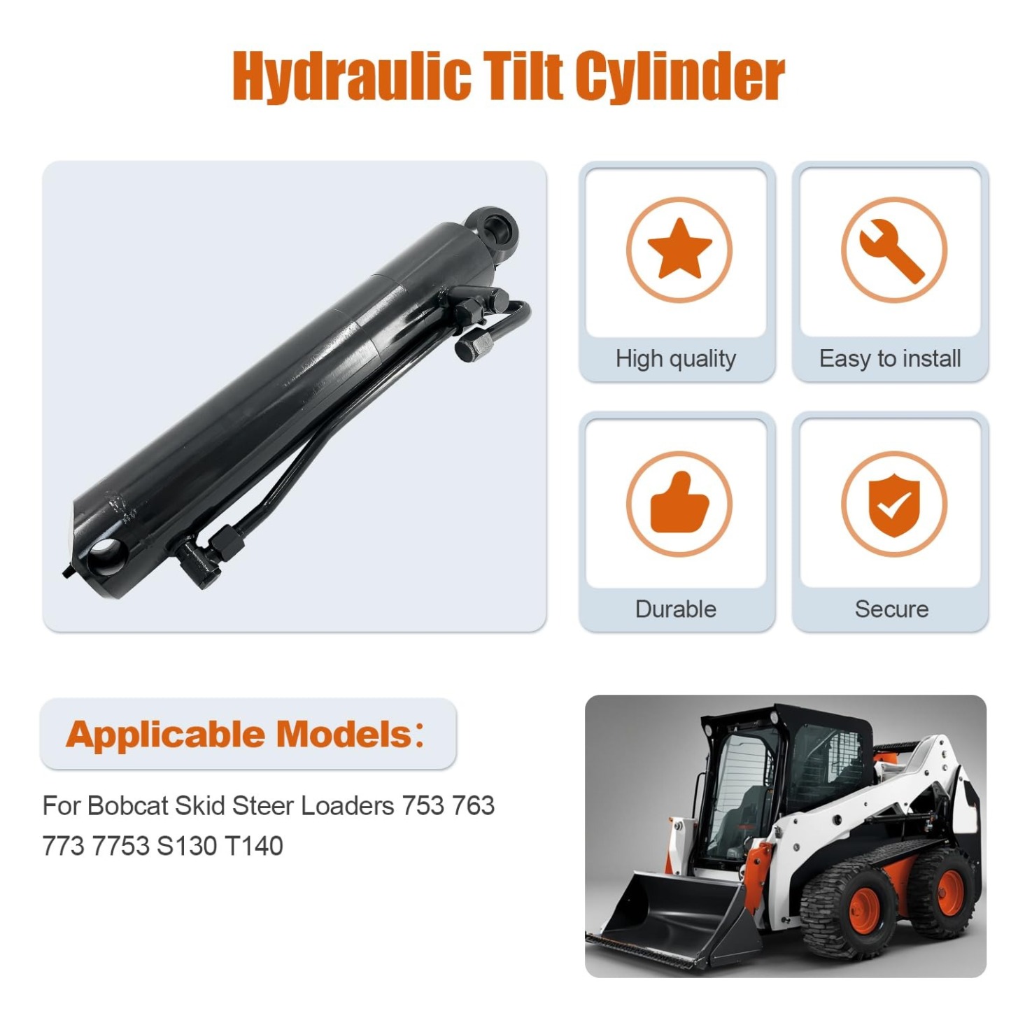 6804630 Hydraulic Tilt Cylinder Cylinder for Bobcat Skid Steer Loaders 753 763 773 7753 S130 T140