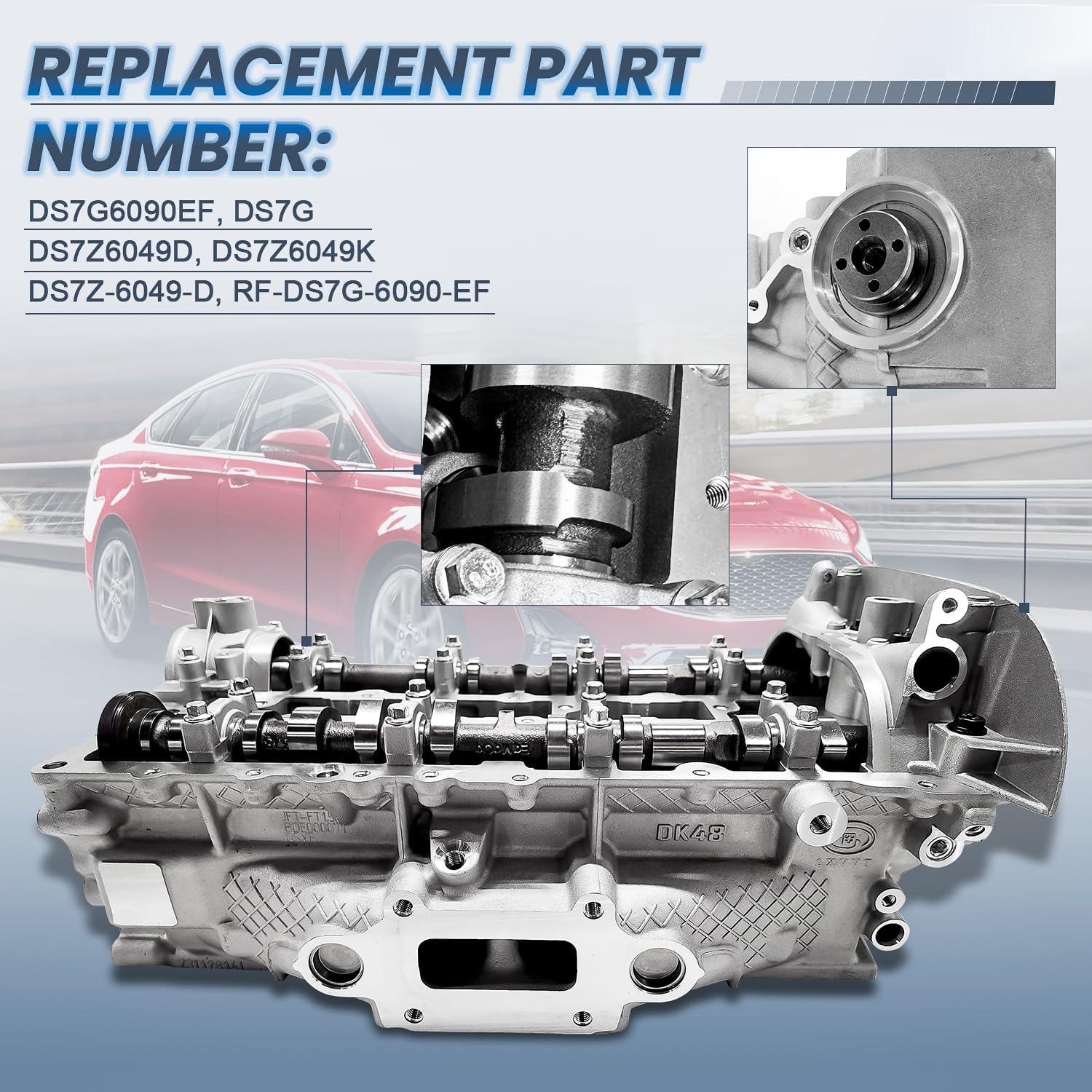 NEW Complete Cylinder Head Assembly Fit for 2017-2019 Ford Escape & 2014-2020 Ford Fusion with 1.5L Turbo engine