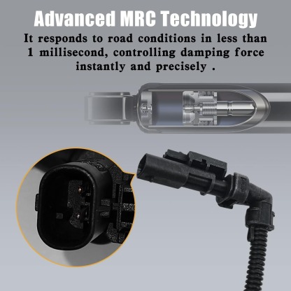  Pair Rear Air Shock Absorber Strut Compatible with 2015-2020 Cadillac Escalade ESV Chevy Tahoe Suburban GMC Yukon XL Part 84176675