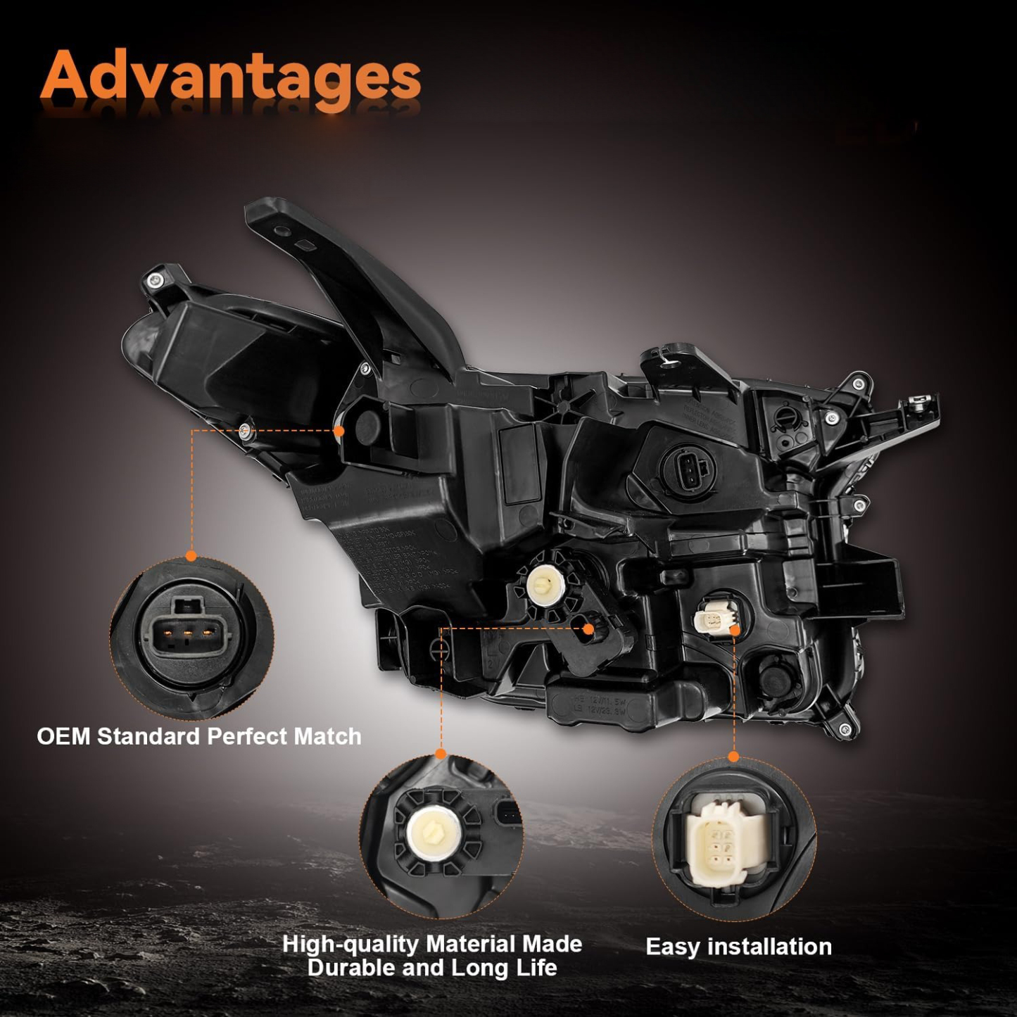 Left Driver Side Led Lamp Headlight Assembly For 2024-2025 Toyota Tacoma TRD