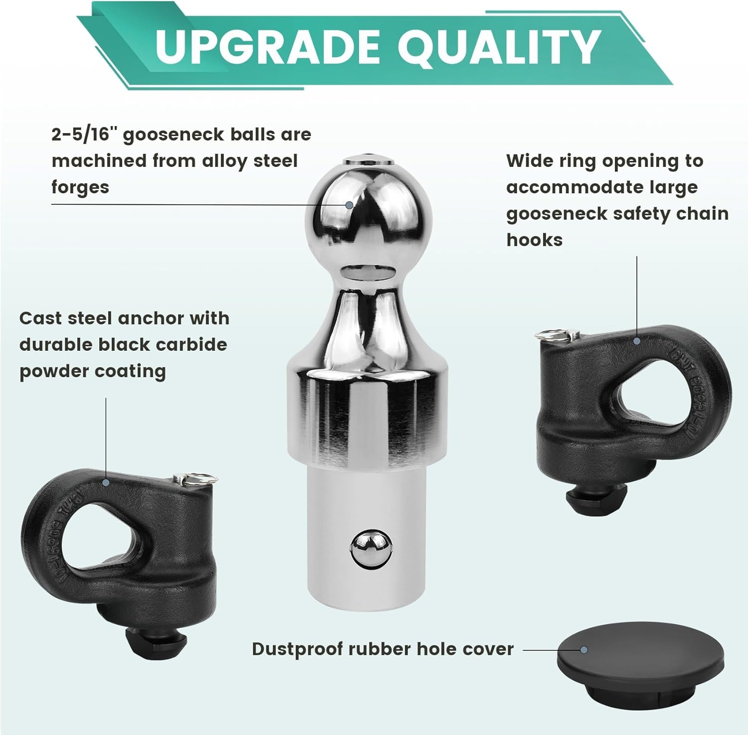 60692 Gooseneck Ball Hitch Kit for Ford F250 F350 F450  2013-2024