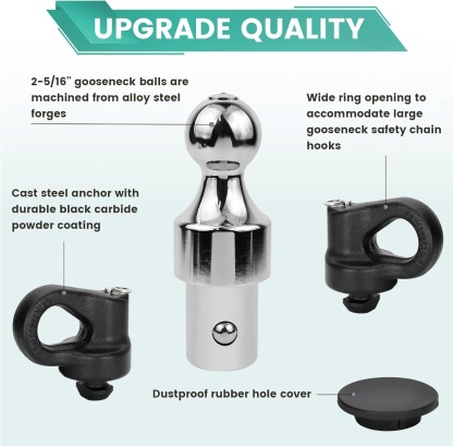 60692 Gooseneck Ball Hitch Kit for Ford F250 F350 F450  2013-2024