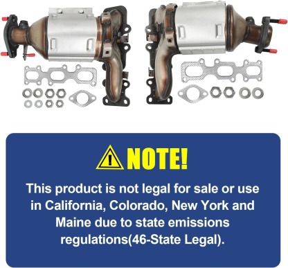 Front Left and Right Catalytic Converter Replacement For 2013-2019 Explorer, Flex, Taurus, MKS, MKZ, MKT 1379 (EPA Compliant)