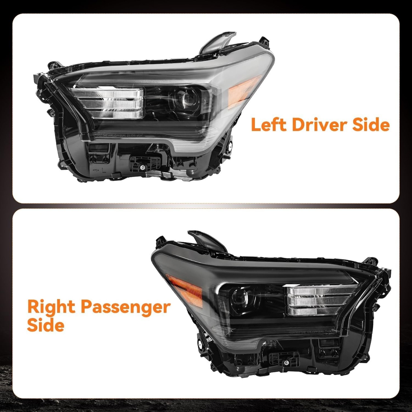 Left Driver Side Led Lamp Headlight Assembly For 2024-2025 Toyota Tacoma TRD