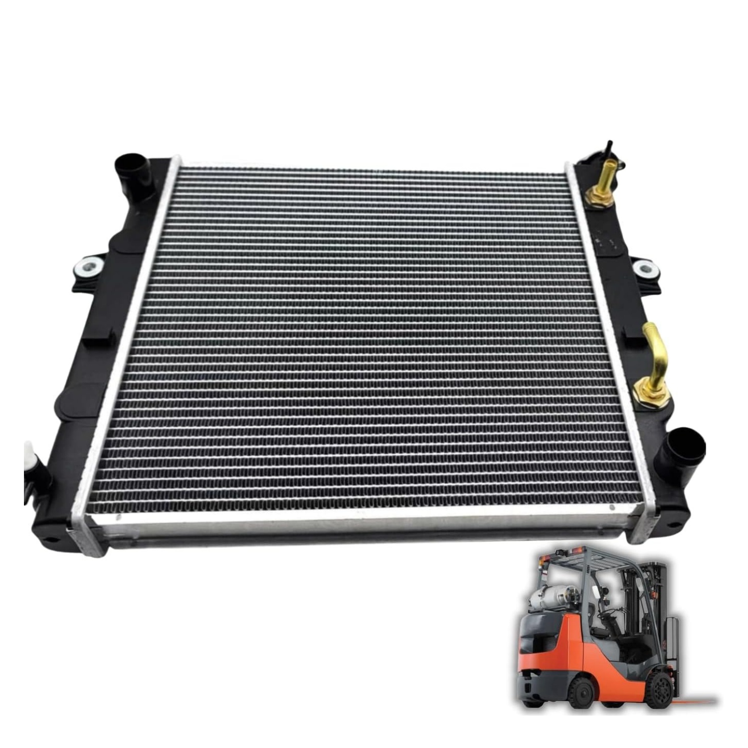 Radiator Compatible with Toyota Forklift 8FGCU20 8FGCU25 8FGCU30 #16410F110071