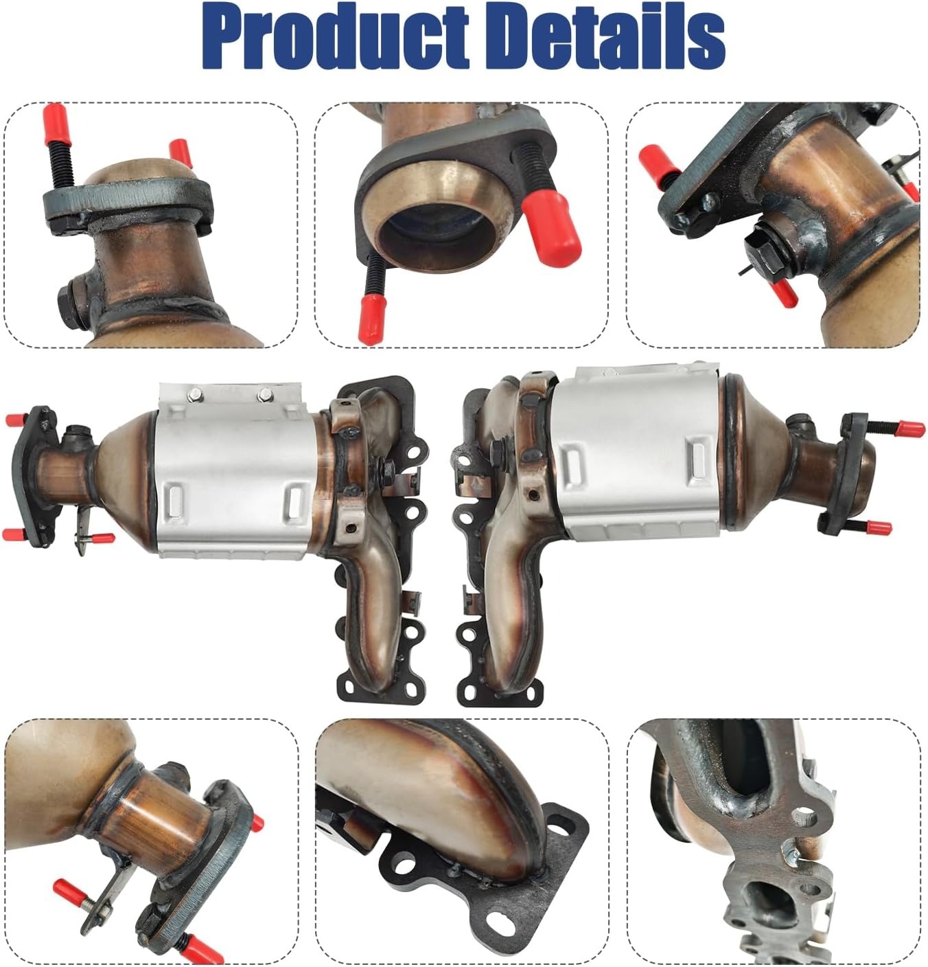 Front Left and Right Catalytic Converter Replacement For 2013-2019 Explorer, Flex, Taurus, MKS, MKZ, MKT 1379 (EPA Compliant)