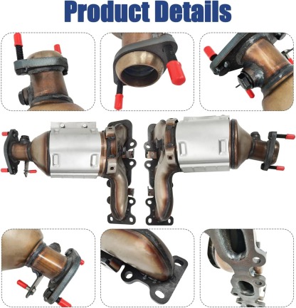 Front Left and Right Catalytic Converter Replacement For 2013-2019 Explorer, Flex, Taurus, MKS, MKZ, MKT 1379 (EPA Compliant)