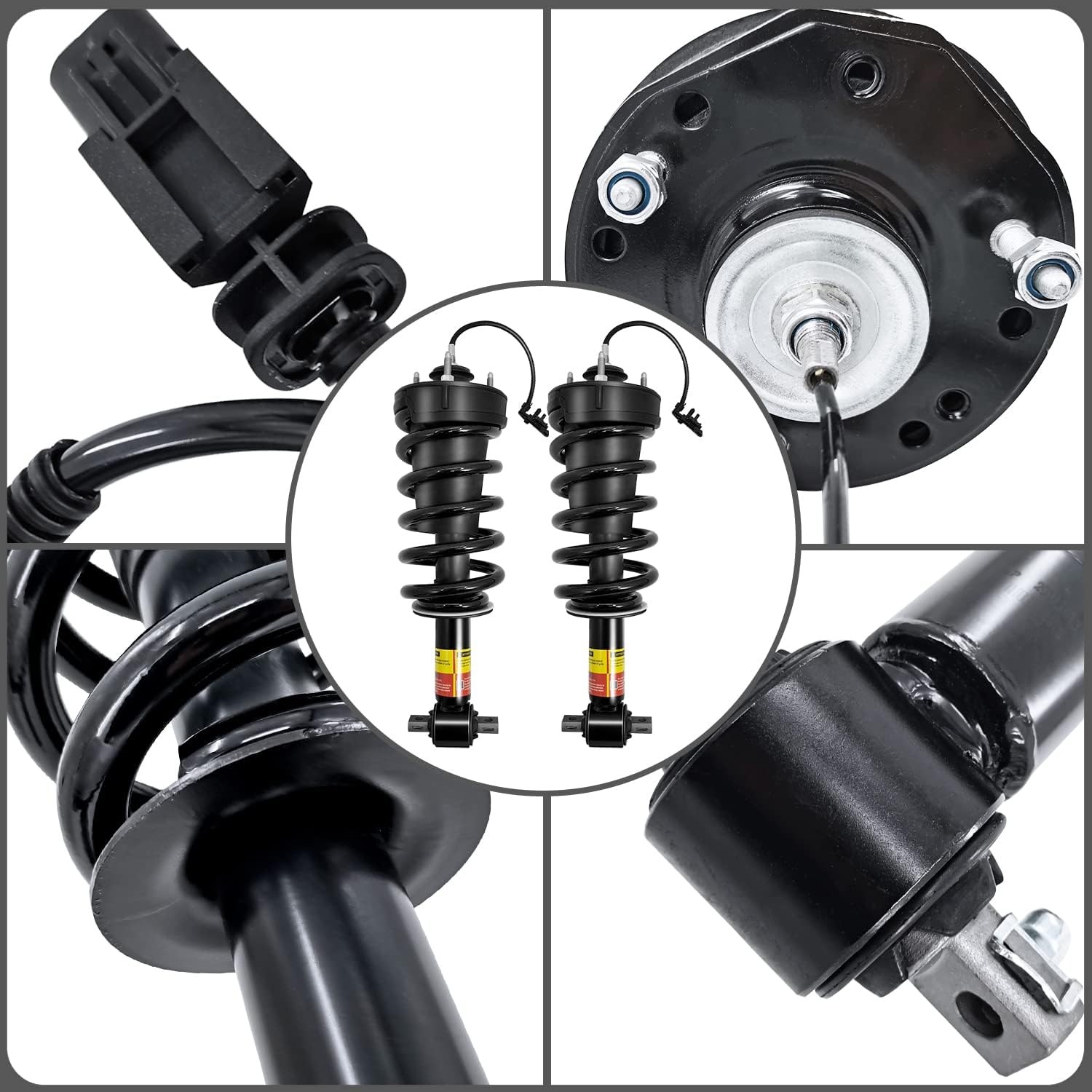 2Pcs Front Left or Right Magnetic Shock Absorber Assy Fit for 2007-2014 Cadillac Escalade Chevrolet Silverado Tahoe Suburban GMC Sierra Yukon with RPO Code Z95 (MagneRide Suspension)