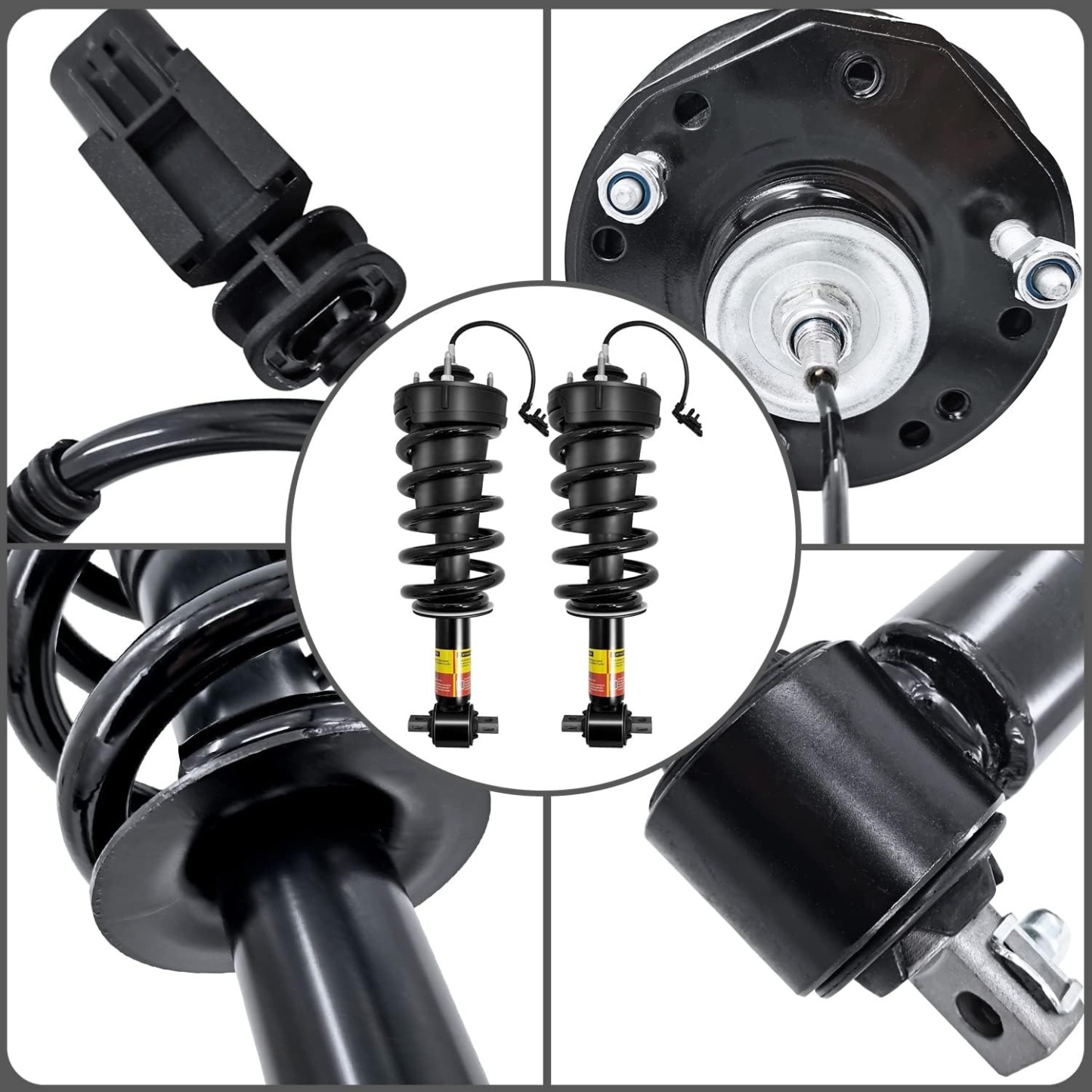 2Pcs Front Left or Right Magnetic Shock Absorber Assy Fit for 2007-2014 Cadillac Escalade Chevrolet Silverado Tahoe Suburban GMC Sierra Yukon with RPO Code Z95 (MagneRide Suspension)