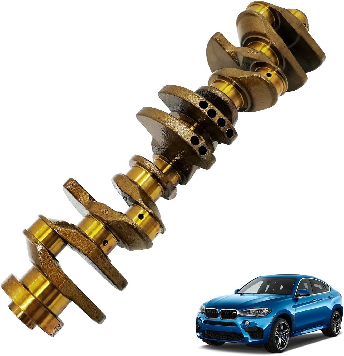 11217580483 N55 3.0L New Upgraded Turbo Engine Crankshaft Fit for BMW 135i 2011-2013 335i 2010-2013 435i 2013-2016 535i 2011-2017 X5 2010-2018 X6 2011-2019