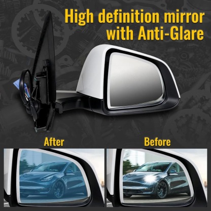 Right Passenger Side Exterior View Mirror Compatible with Tesla Model Y 2020-2023
