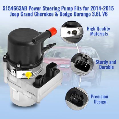 5154663AB Power Steering Pump Fits for 2014-2015 Jeep Grand Cherokee & Dodge Durango 3.6L V6