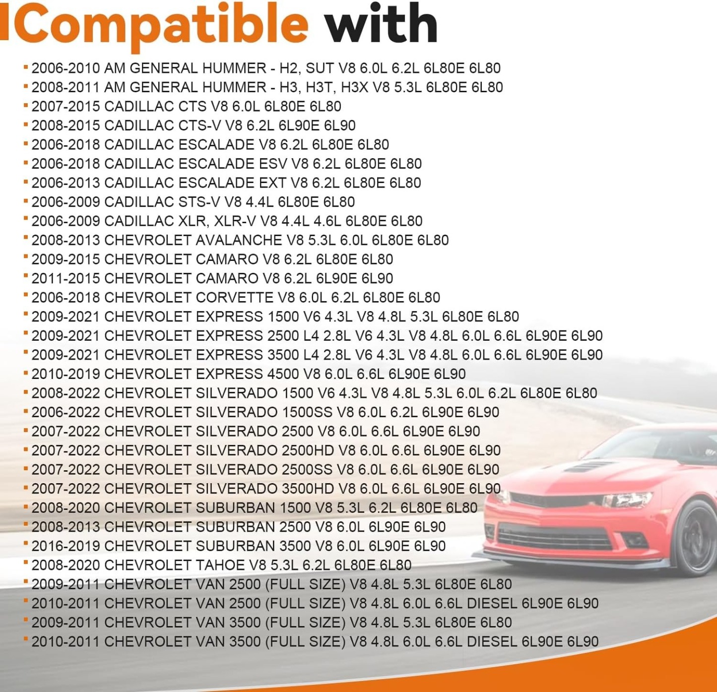 Transmission Rebuild Kit with Gaskets Filter Friction for Escalade Chevy Tahoe/Suburban/Avalanche, GMC Yukon Sierra, Hummer H2/H3 2006+