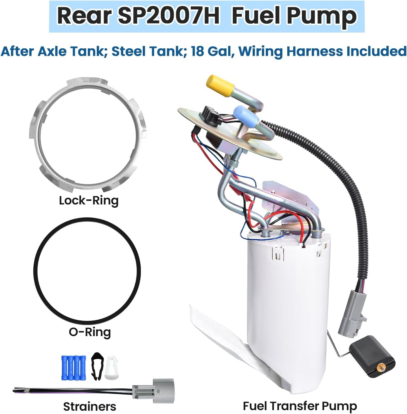 Front & Rear Fuel Pump Assembly Fits 1992-1997 Ford F-150 F-250 F-350 SP2005H SP2007H