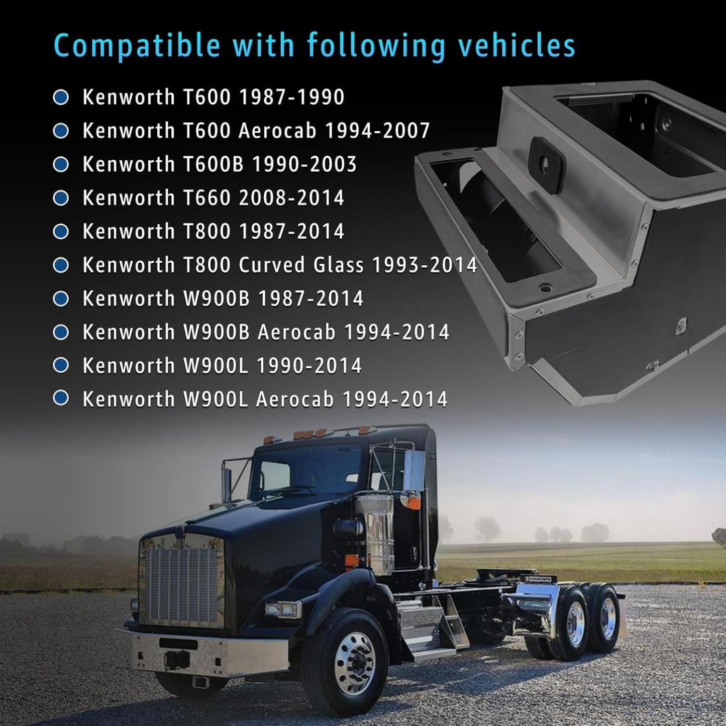 Aluminum  AC / Heater Box Kit for Kenworth W900B, W900L, W900 Series, T600, T600B, T660, T800 