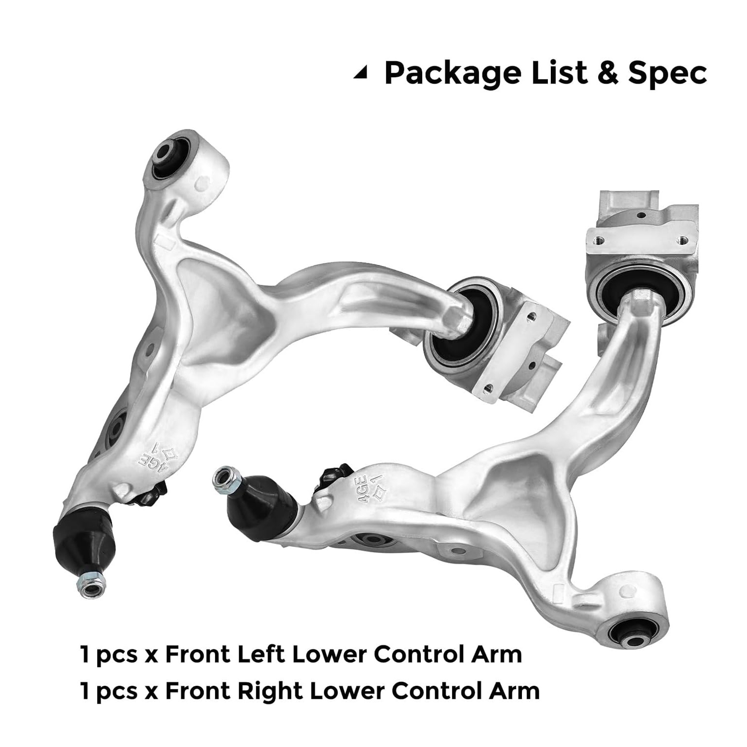 Front Left & Right Lower Control Arm 54501-4GE0B For Infiniti Q50 Q60 2014-20 AWD