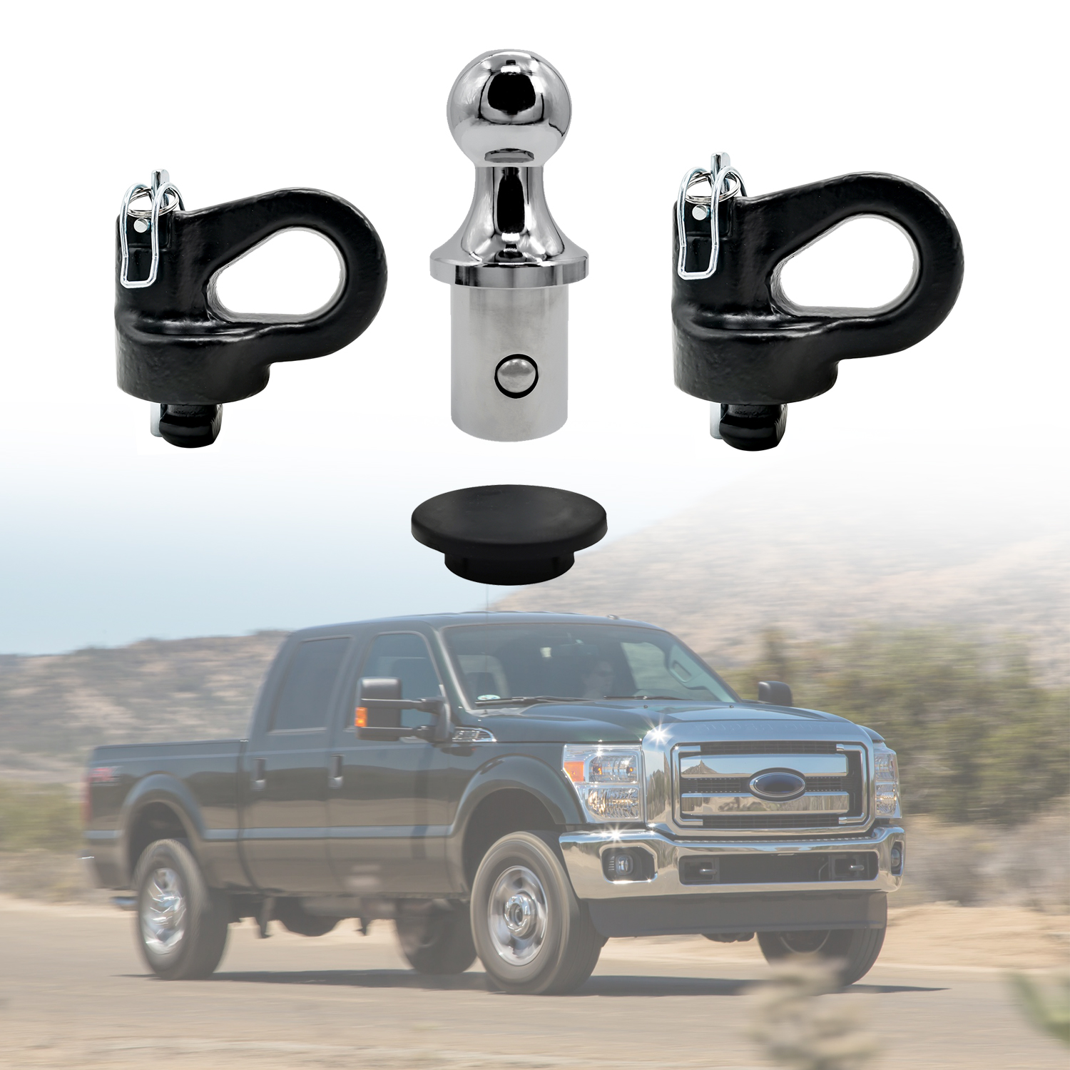 Gooseneck Ball Hitch Kit for Ford F250 F350 F450 (2013–2024) – Fits OEM Prep Package | #60692