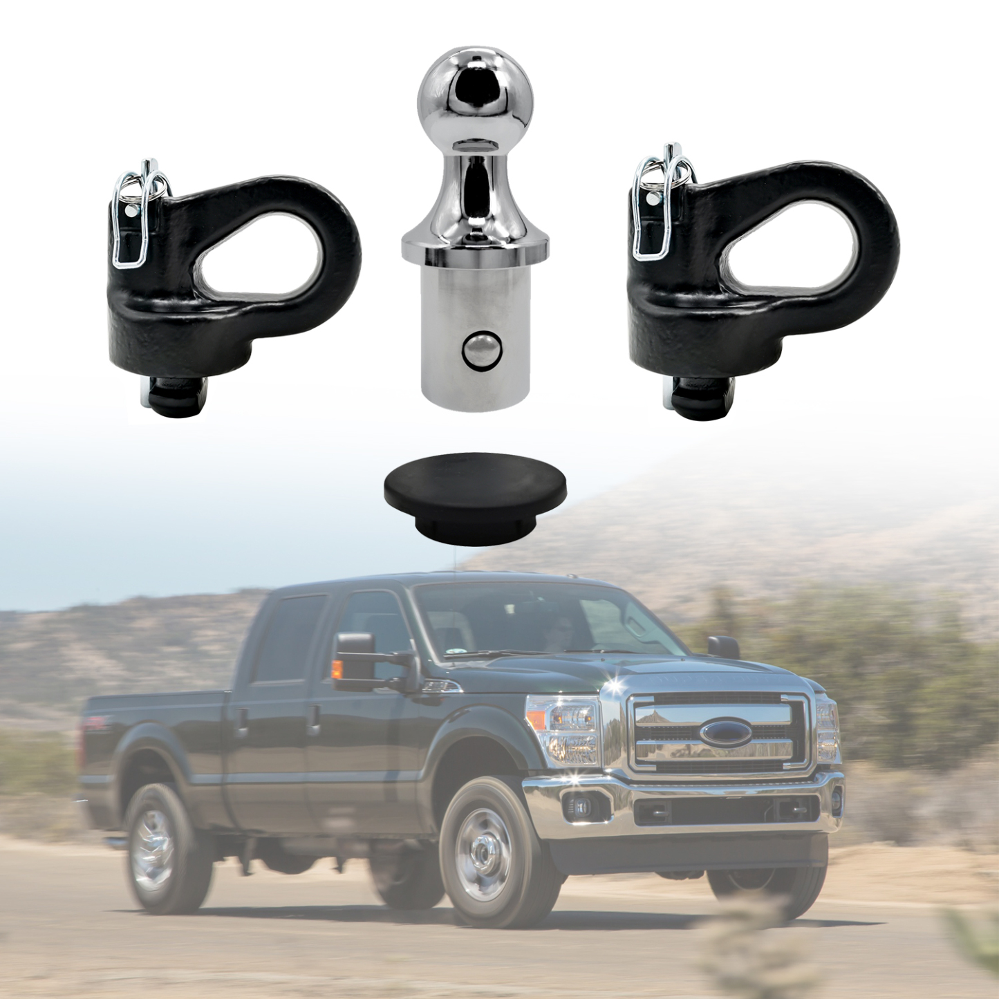 Gooseneck Ball Hitch Kit for Ford F250 F350 F450 (2013–2024) – Fits OEM Prep Package | #60692