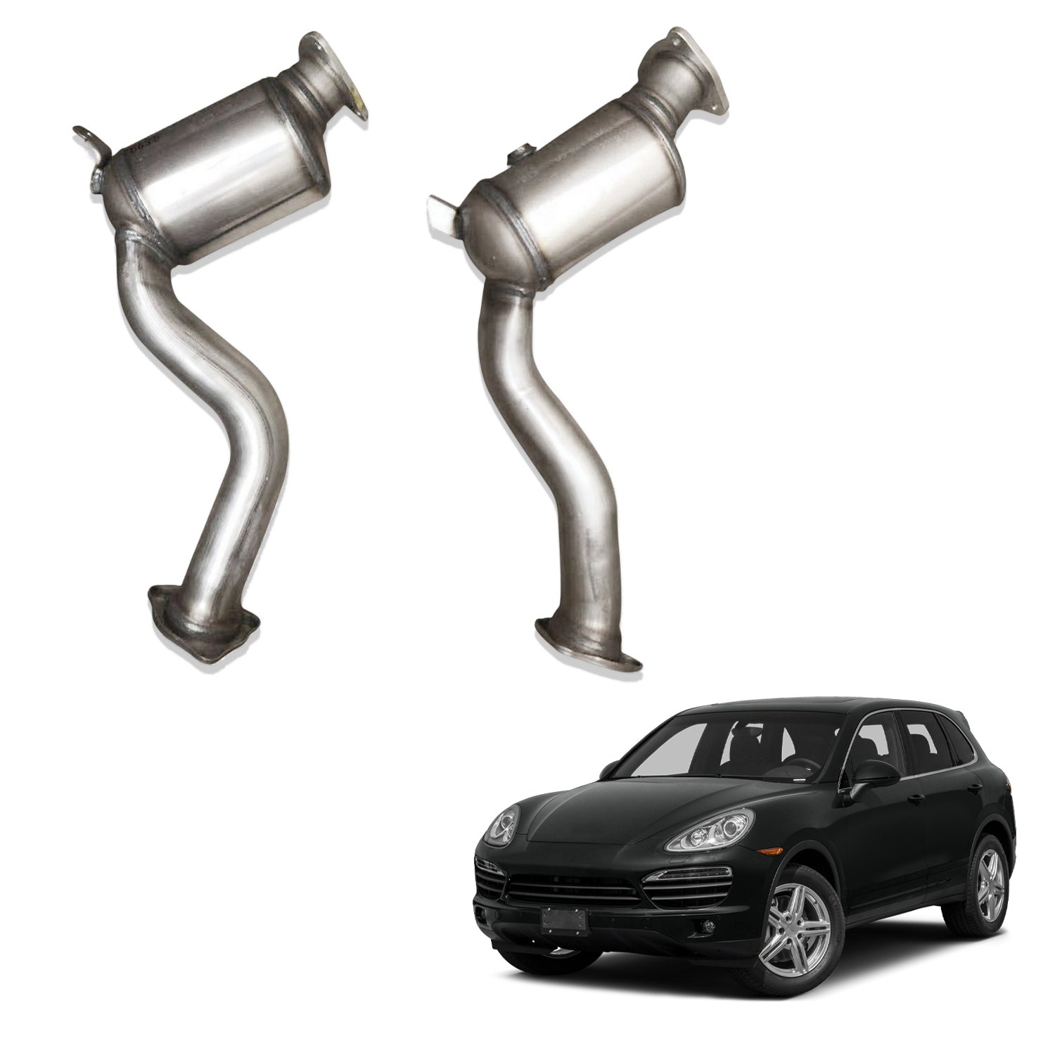 Rear Catalytic Converter for  2011-2014 Porsche Cayenne S Hybrid 3.0L V6 - Electric/Gas