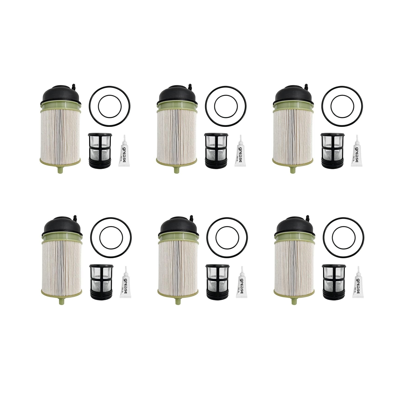 6 PCS Fuel Filter Compatible with Detroit Diesel DD13 DD15 DD16 Freightliner Western Star Replace# A4720900651 PF9908