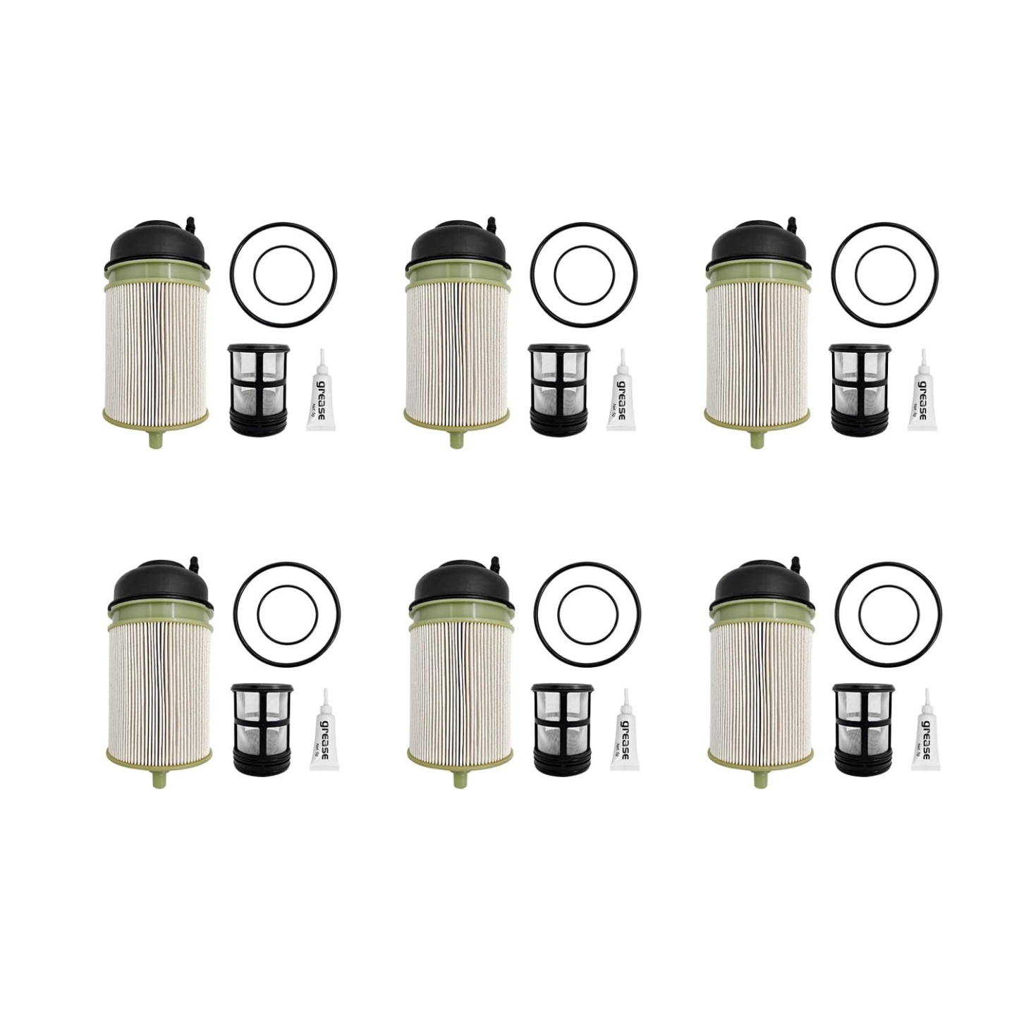 6 PCS Fuel Filter Compatible with Detroit Diesel DD13 DD15 DD16 Freightliner Western Star Replace# A4720900651 PF9908