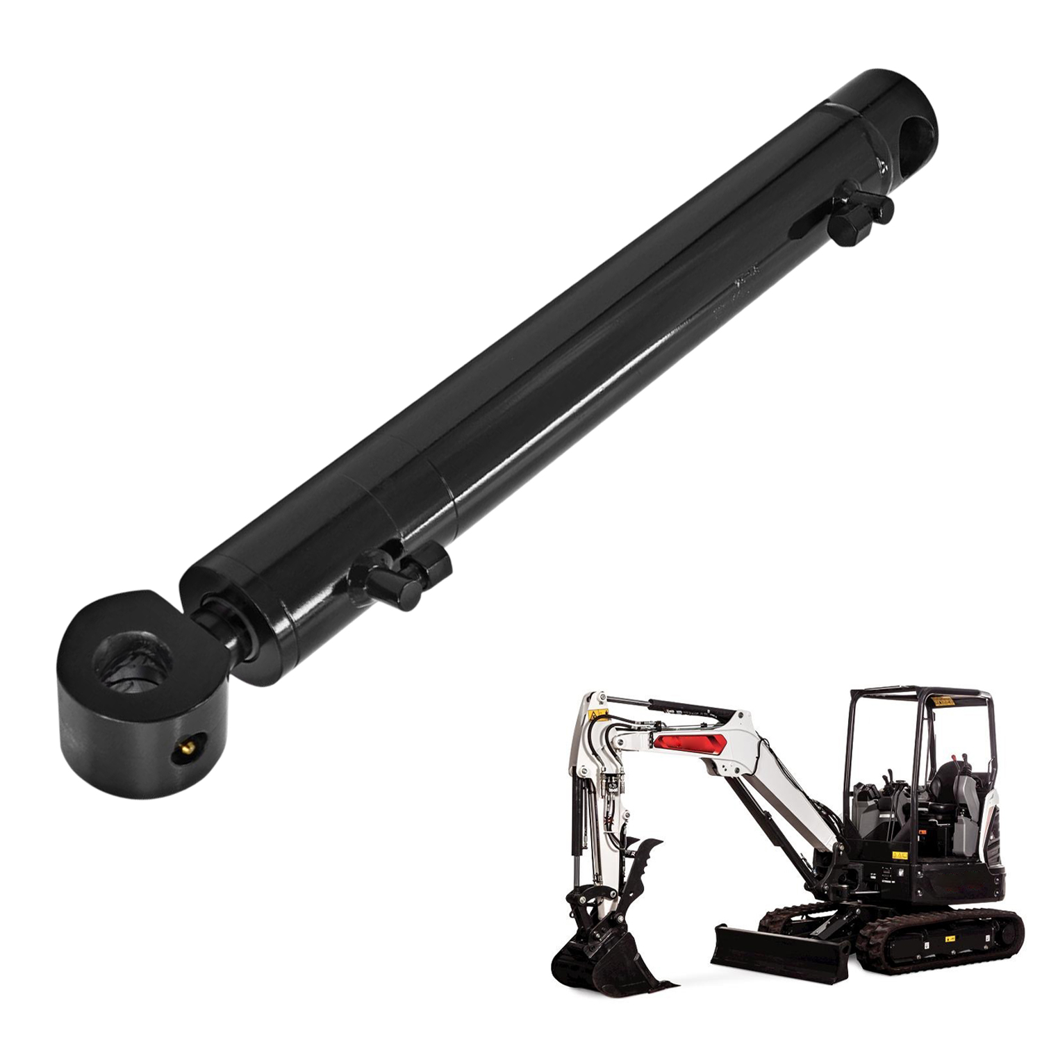 7199435 Hydraulic Thumb Clamp Cylinder Compatible with Bobcat CAT Mini Excavators E32 E35