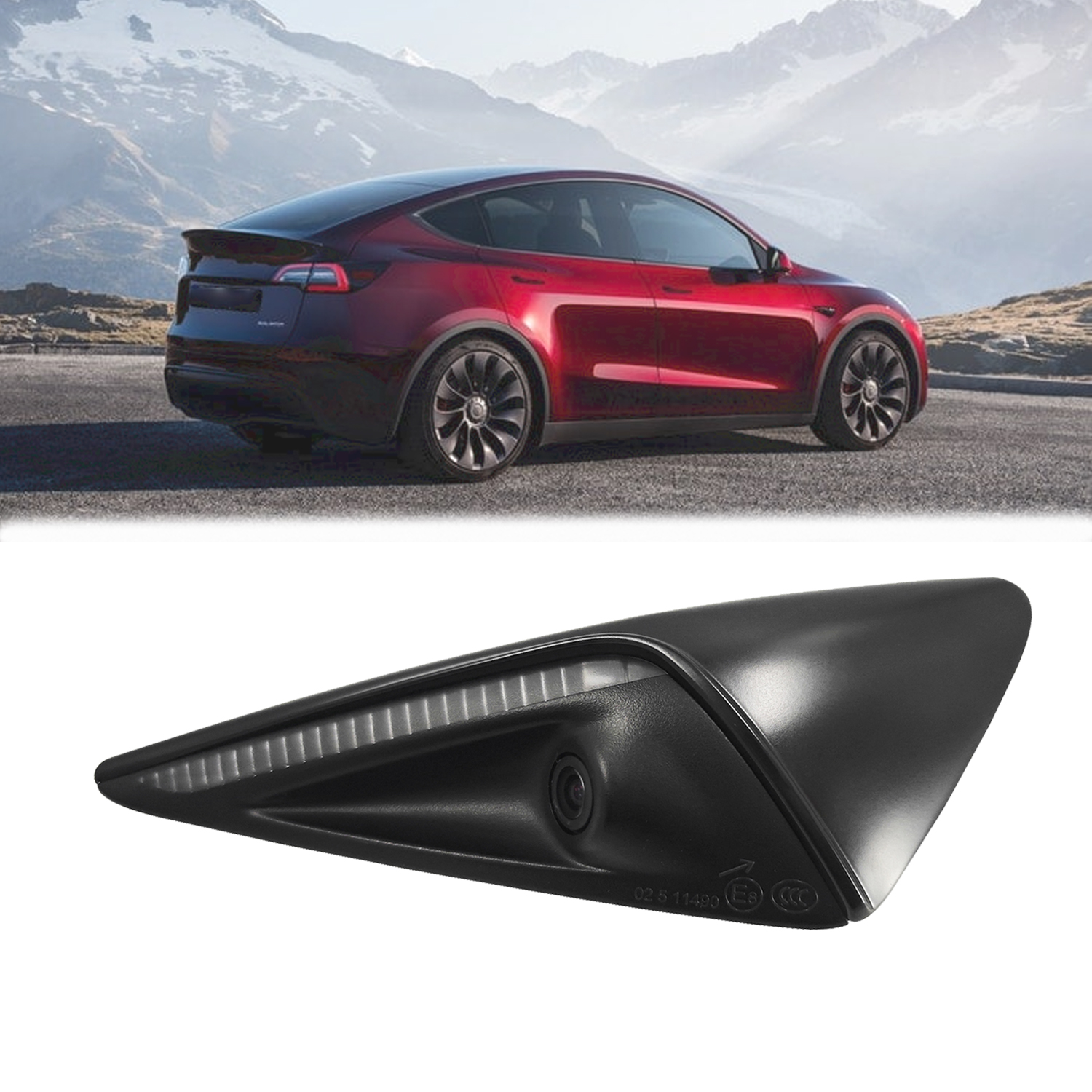 Right Side Repeater Fender Camera Compatible with Tesla Model 3 and Model Y 2021‑2023 