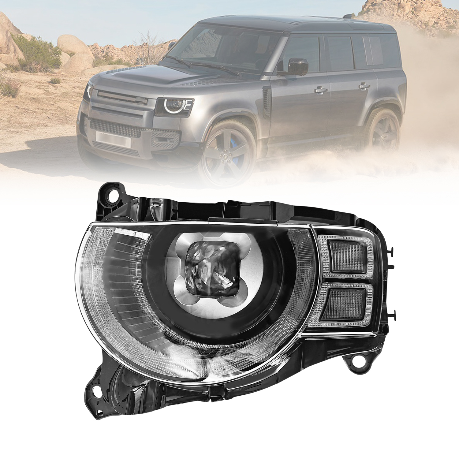 LED Headlight for 2020-2025 Land Rover Defender - Left Driver Side