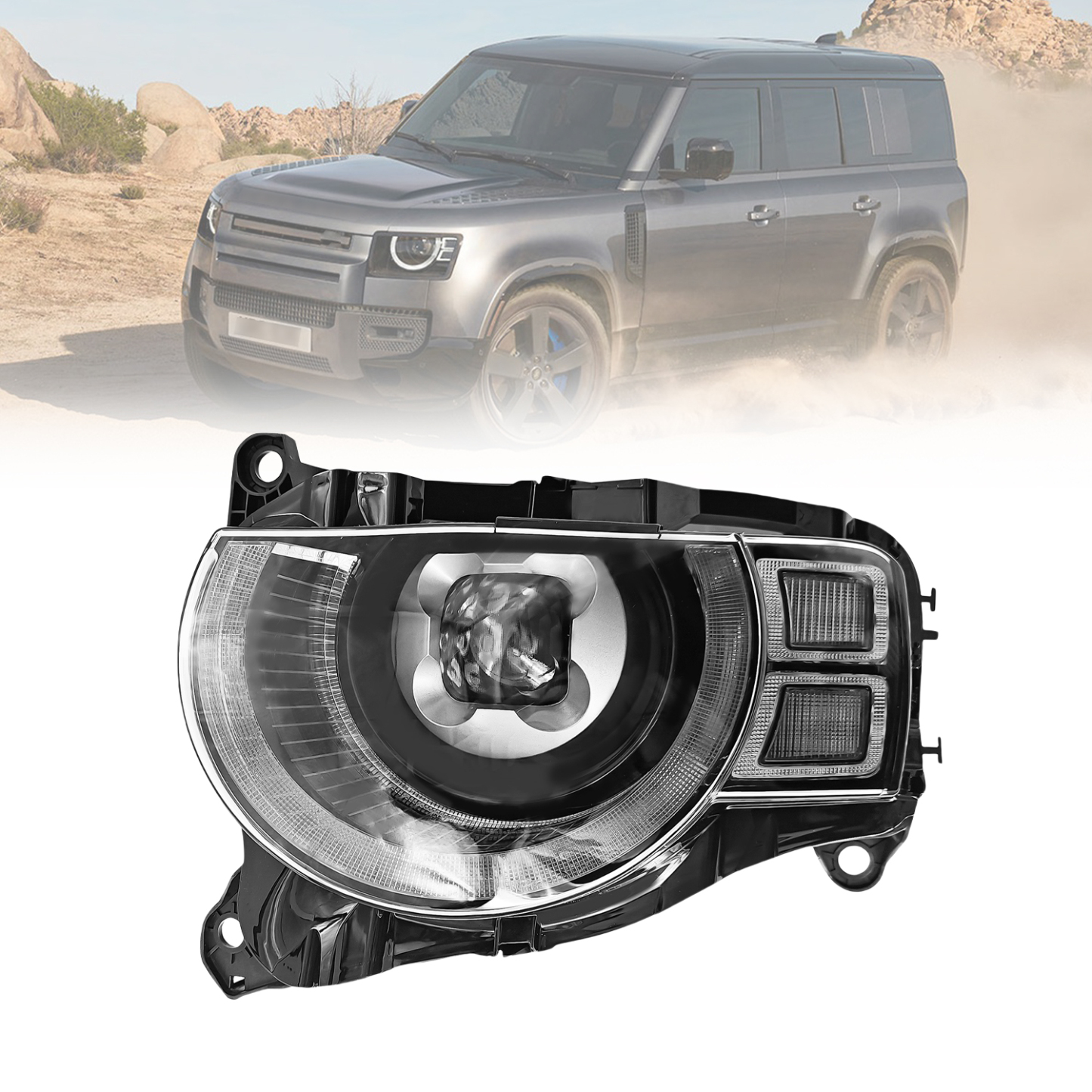 LED Headlight for 2020-2025 Land Rover Defender - Left Driver Side