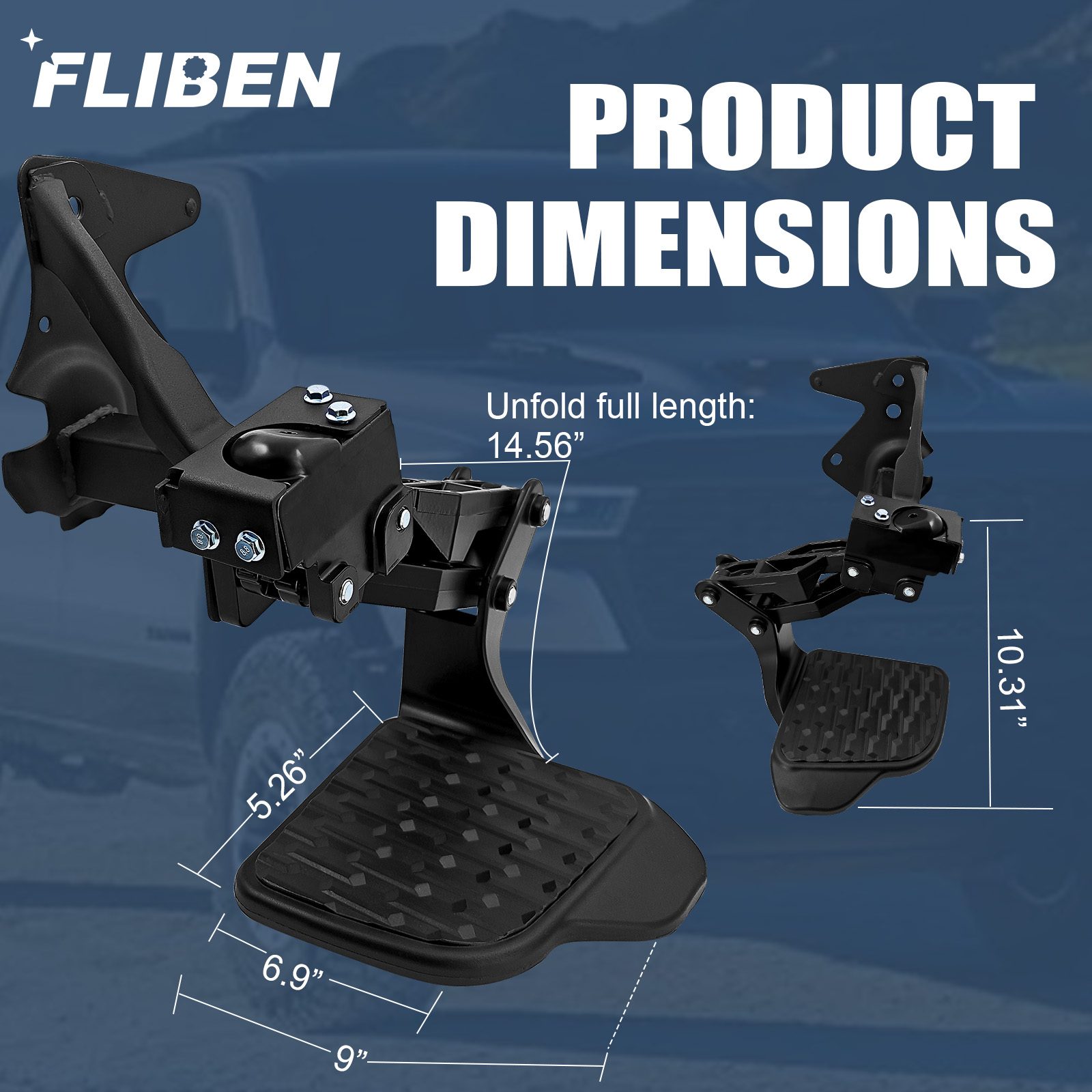 Rear Bed Step Fit for Dodge RAM 1500 2024-2026