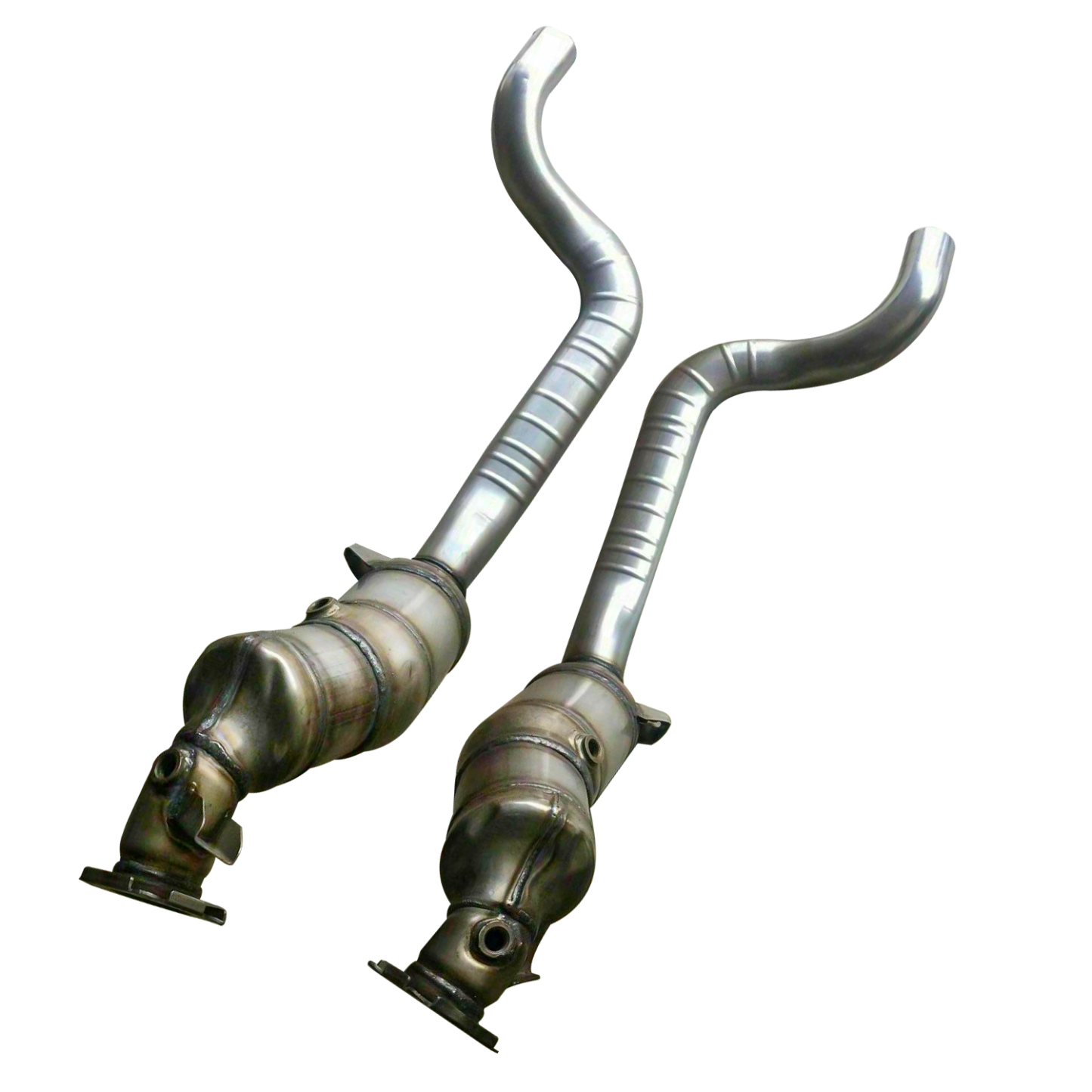 2PCS Front Catalytic Converter for 2010-2014 Porsche Cayenne 4.8L V8 W/O Turbo Includes Front Pipe